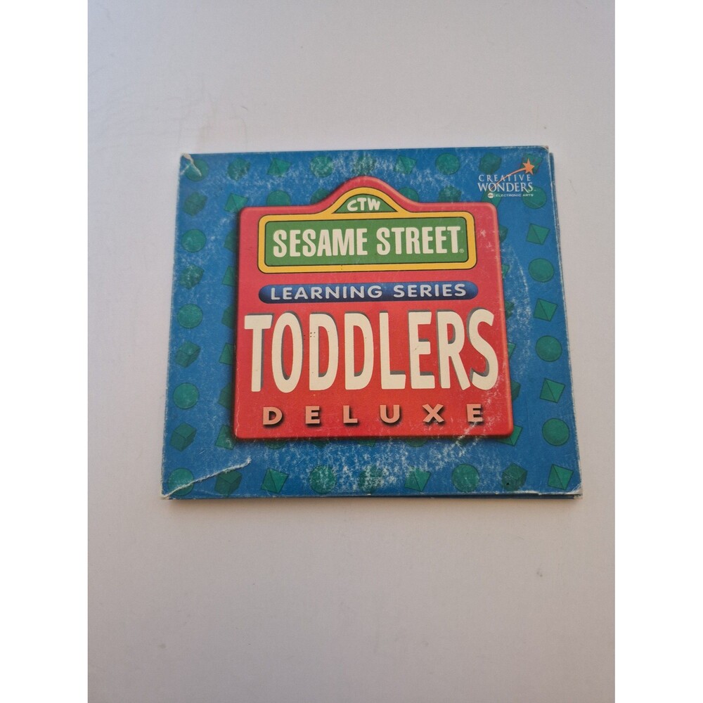 Sesame Street Learning Series CD ROM Toddlers Deluxe PC Vintage Software 3-Disc
